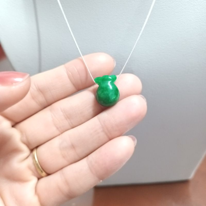 Dây chuyền bạc 925 mặt túi tài lộc may mắn shop vĩnh viễn bảo hành sp bán ra bao đổi trả