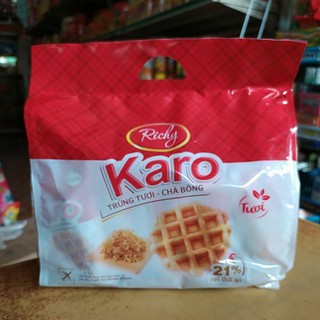 túi 6 chiếc bánh Karo trứng tươi chà bông Richy ( sỉ đồ ăn vặt)