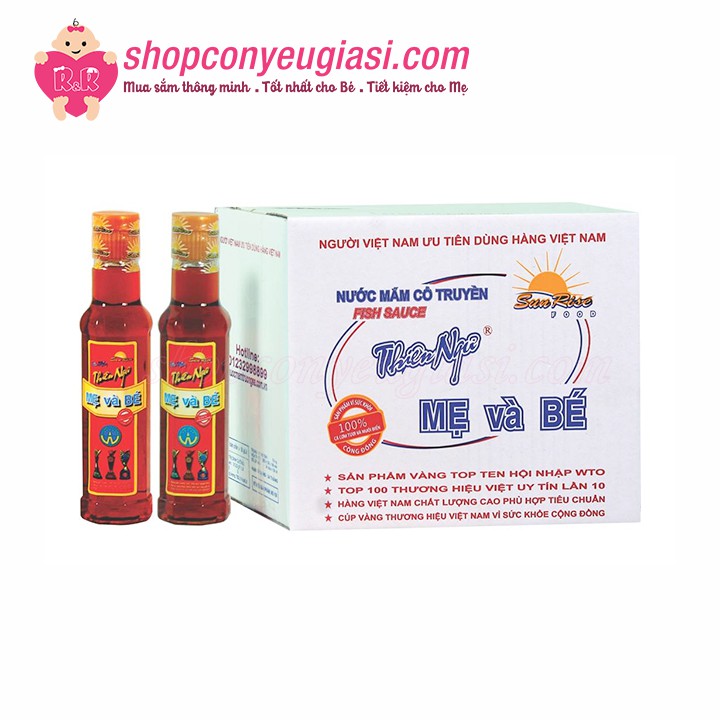 Nước Mắm Ăn Dặm Thiên Ngư Mẹ Và Bé 50 Độ Đạm 150ml - 100% Từ Cá Cơm Tươi - Date 05/2022