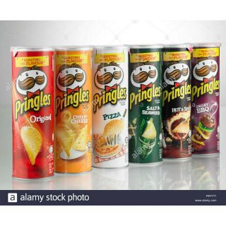 Khoai tây chiên Pringles hộp lớn nhiều vị