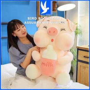 Gấu Bông Cho Bé ôm Ngủ Heo Ôm Bình Sữa, Heo Milk Siêu Dễ Thương Cute Đủ Size To Nhỏ Lớn Bird book