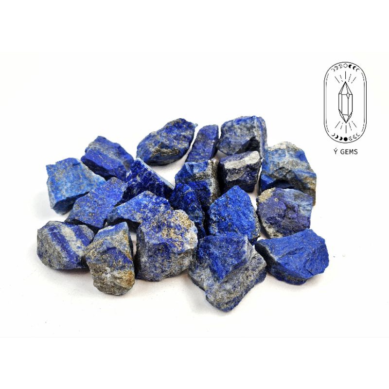 Lapis Lazuli thô tự nhiên có 2 kích cỡ sưu tầm, thanh tẩy bài Tarot, hỗ trợ luân xa cổ họng...