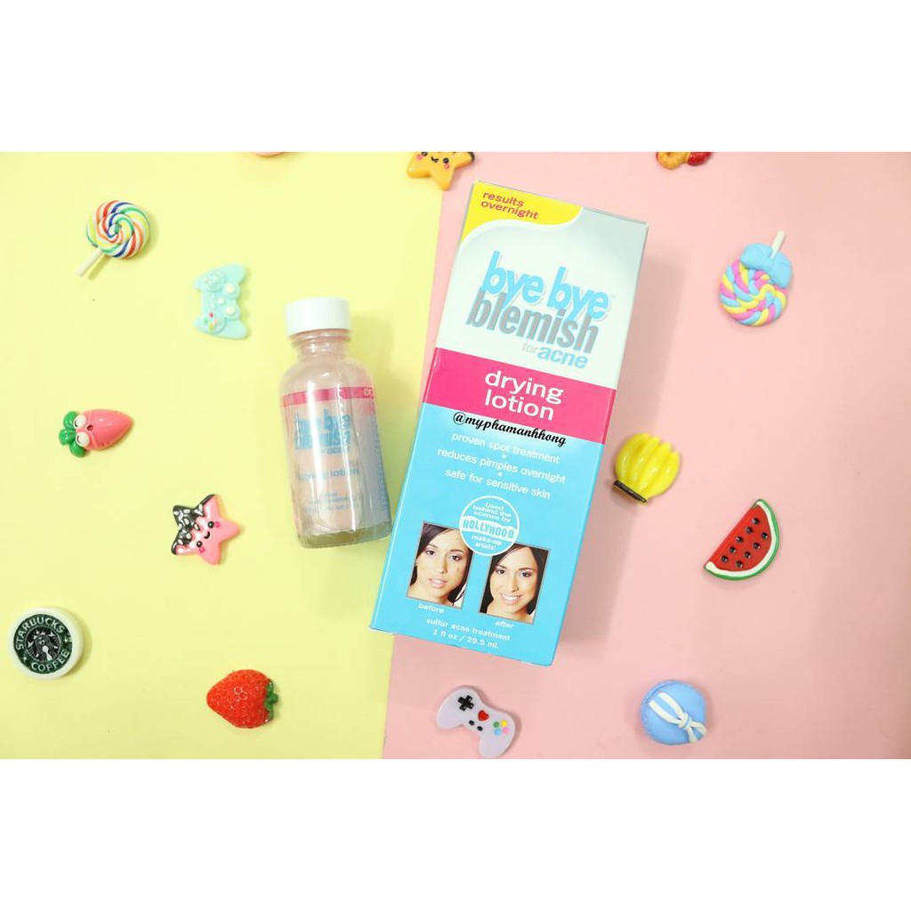 Dung Dịch Chấm Xẹp Mụn Sưng Cấp Tốc Bye Bye Blemish Drying Lotion (29,5ml)