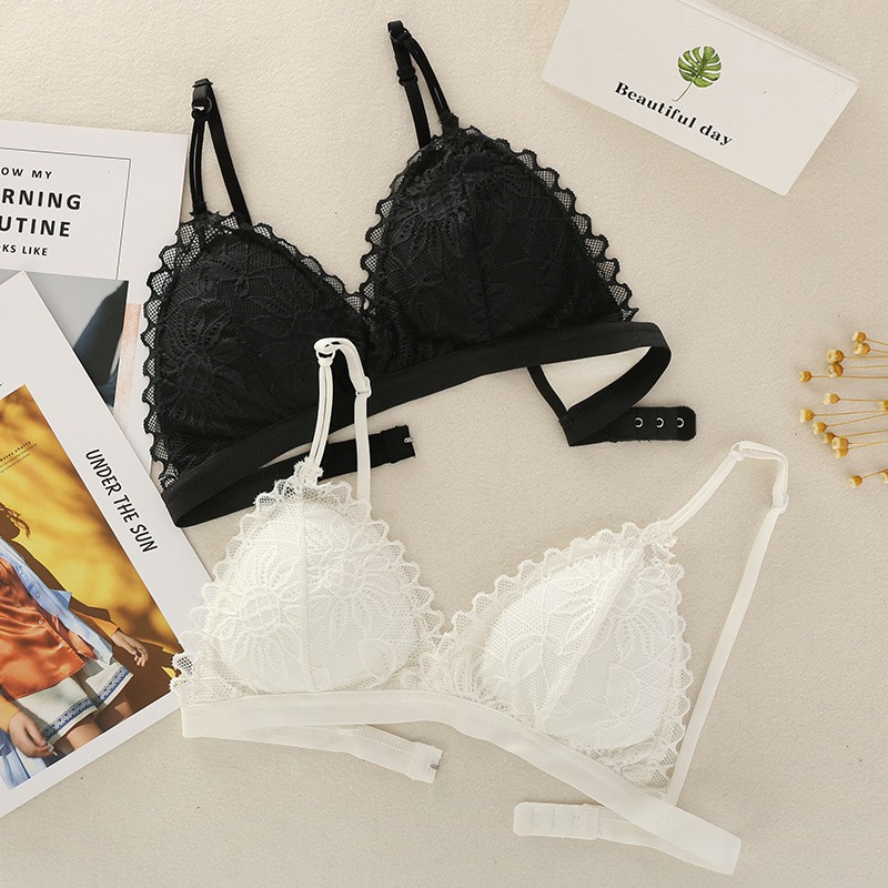 Áo bra ren sexy không gọng có mút nâng ngực freesize 40-60kg LAVENUSA AL23