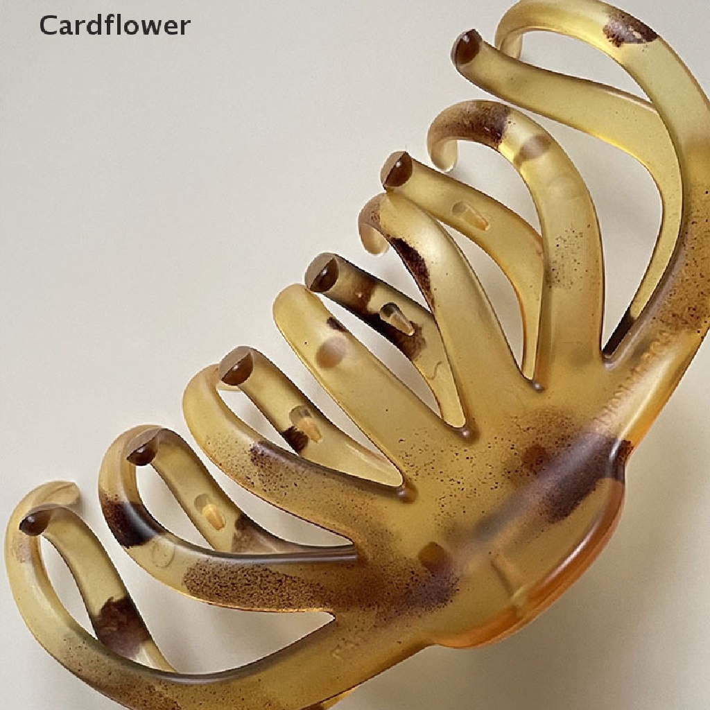 1 Kẹp Tóc Càng Cua Lớn Bằng Acrylic Màu Trơn Thanh Lịch Cho Nữ