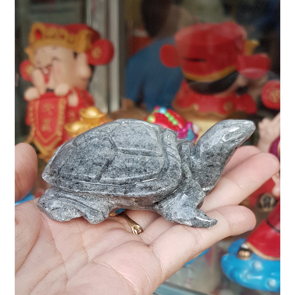 Cụ Rùa bằng đá tự nhiên size 8cm