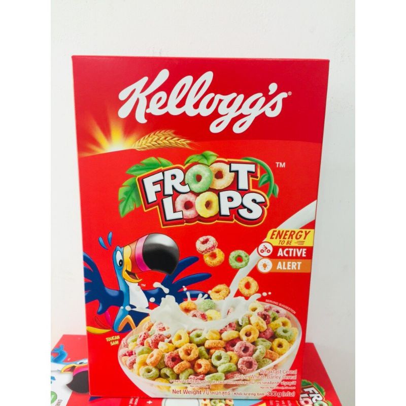 Ngũ cốc Dinh Dưỡng/ Bánh ăn sáng Kellogg's Frooit Loops 300g