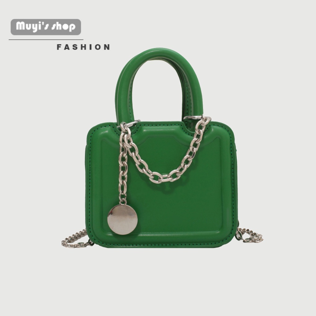 Túi Đeo Vai Phối Dây Xích Thiết Kế Giản Dị Thời Trang