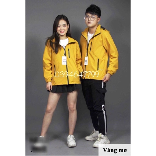 Áo Gió Nam Nữ Cao Cấp 2 Lớp, Chất Gió Tráng Bạc, Chống Nước,Chống Gió, Ngăn Tia UV Tuyệt Đối
