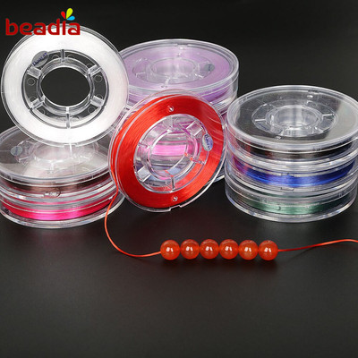 Cuộn dây cước xỏ hạt Beadia chất liệu co giãn làm đồ trang sức thủ công tiện dụng