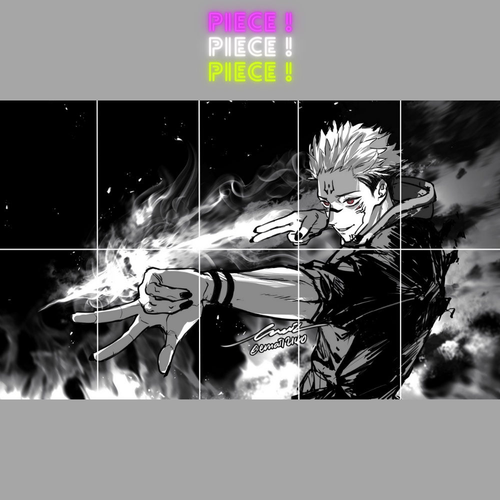 Tranh dán tường ghép hình manga anime decor trang trí góc học tập ...
