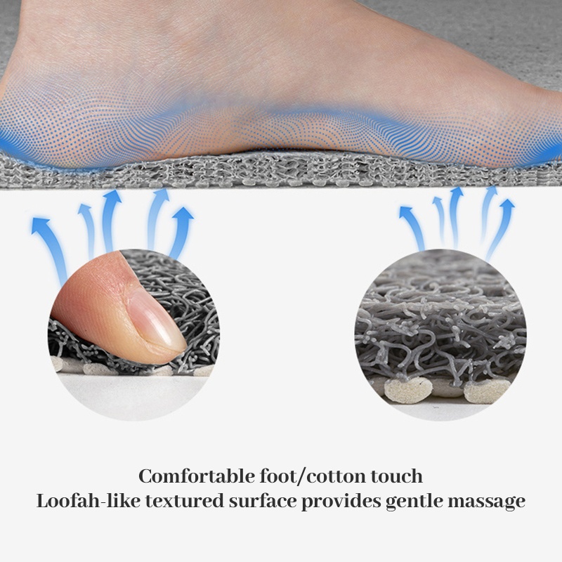 Thảm Lót Sàn Nhà Tắm Mềm Mại Mát Xa Chống Trượt Nhanh Khô Tiện Dụng