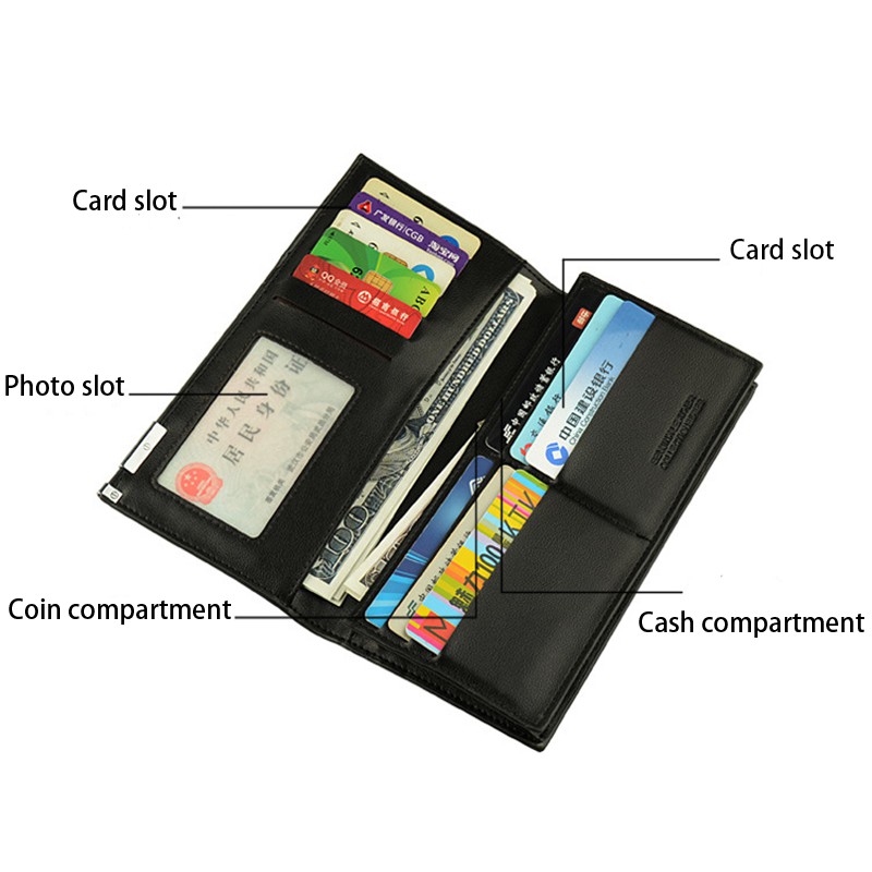 Ví Da Pierreloues Loues Dáng Dài Nhiều Ngăn Tiện Lợi Thời Trang Cho Nam