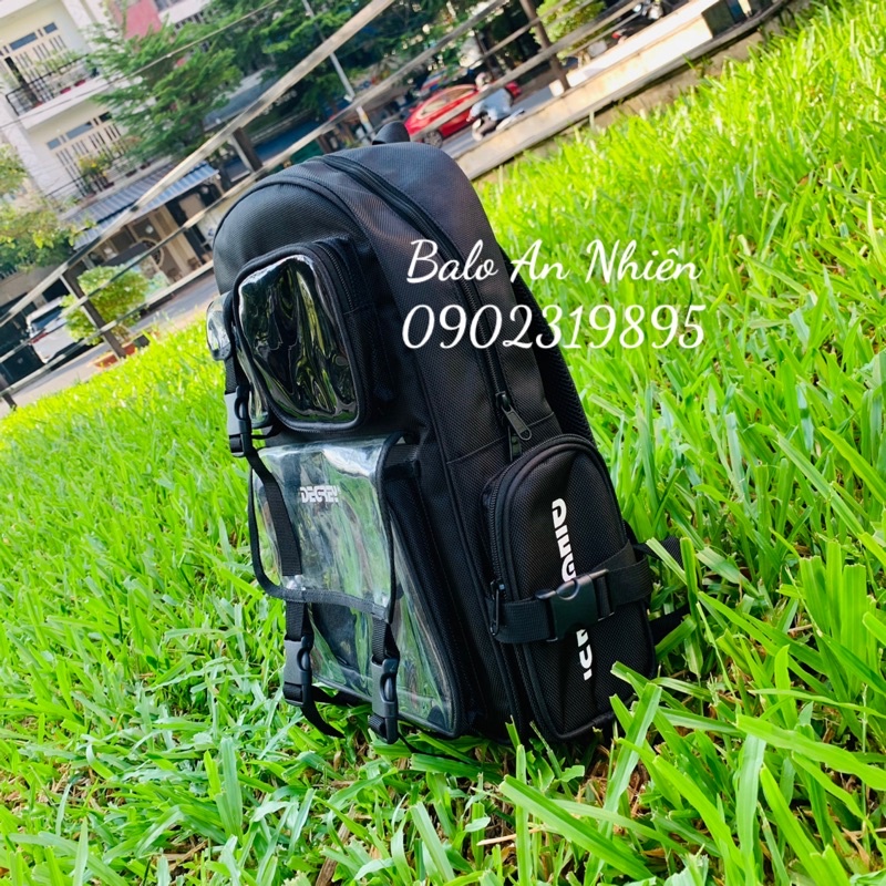 Balo Local Brand Degrey Basic Backpack Đen Đi Học, Đi Chơi Thời Trang Chống Nước (Full Tag Và Giấy Thơm)
