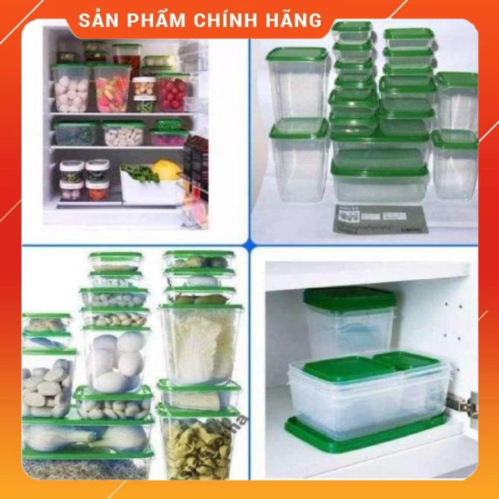 Set 17 Hộp nhựa cao cấp đựng thực phẩm bảo quản tủ lạnh