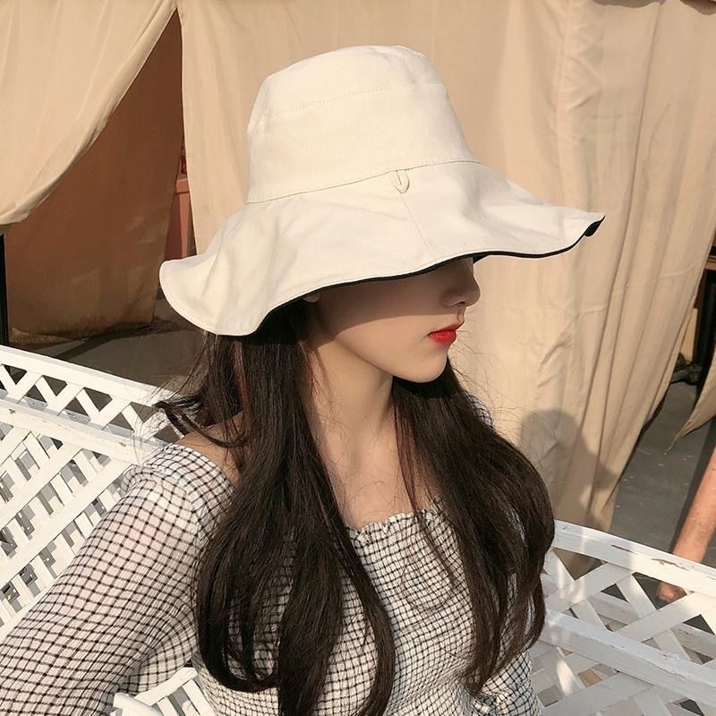 Mũ nón bucket trơn 2 mặt vành rộng chống nắng phong cách Nhật Hàn dành cho nữ ; M12 - MOZETO