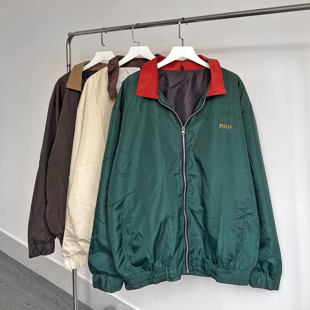 [sẵn] Áo bomber dù jacket POLO nhiều màu (ảnh thật tại shop) Tanazi Closet