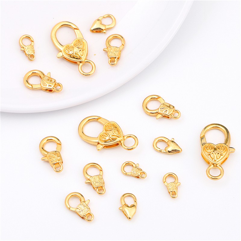 Khóa tôm hùm Beadia mạ hợp kim 18k dùng làm trang sức thời trang tùy chọn số lượng DIY