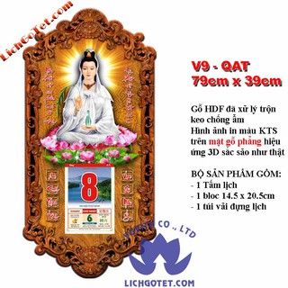 LỊCH TREO TƯỜNG QUAN ÂM TRẮNG 2021