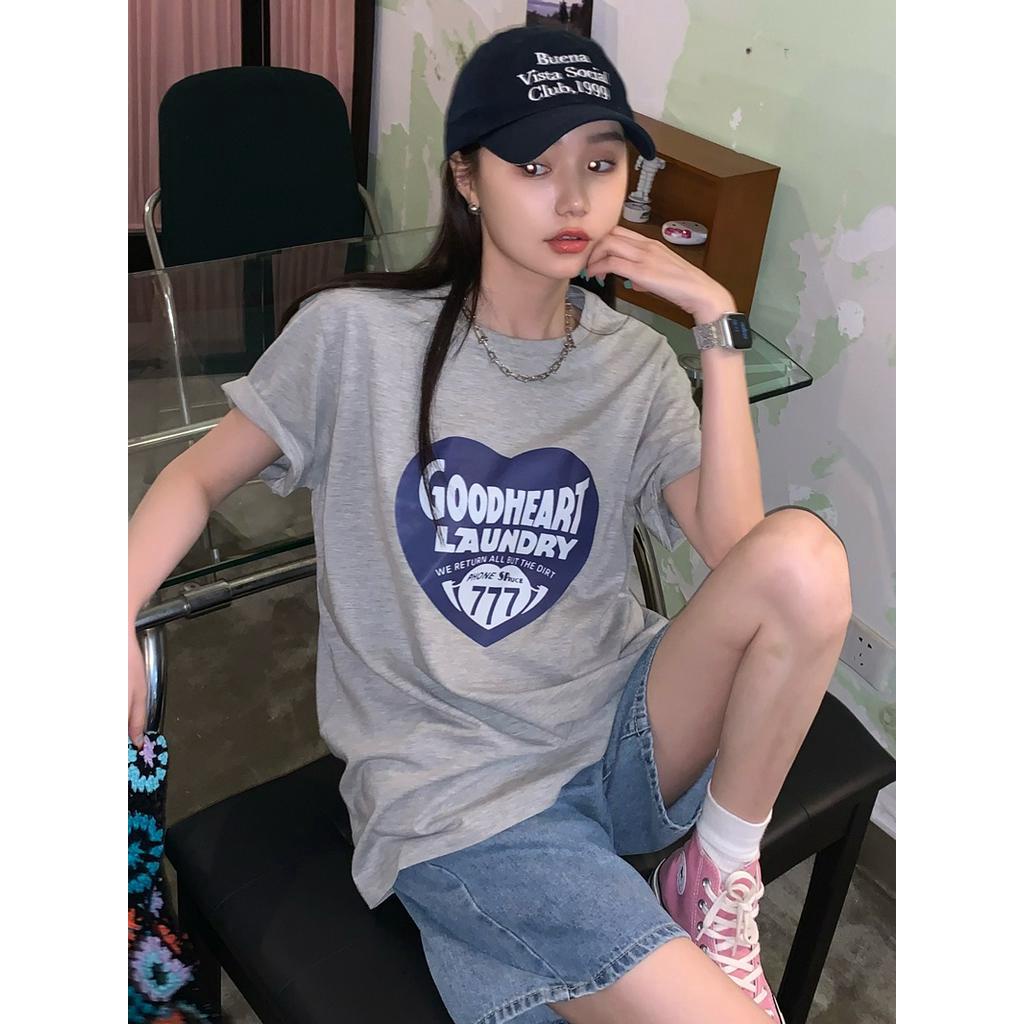 Áo thun tay ngắn Peppermint 51092 in hình thời trang cho nữ