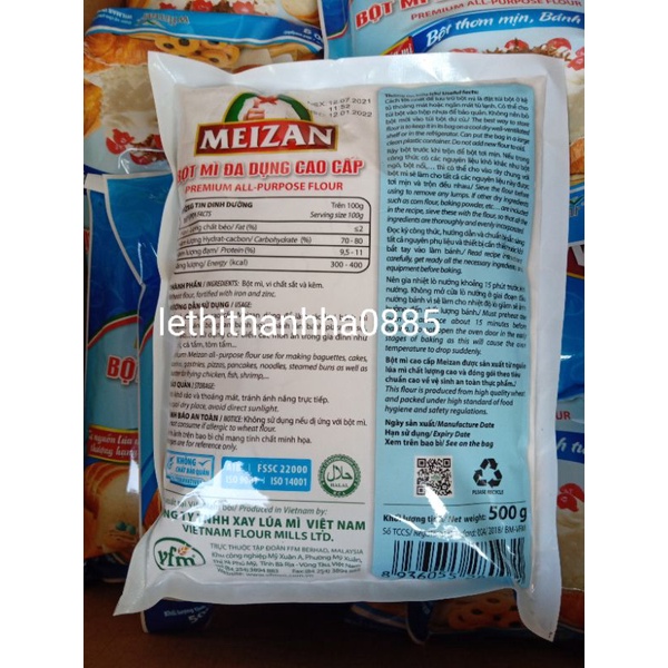 500gr Bột mì đa dụng cao cấp MEIZAN