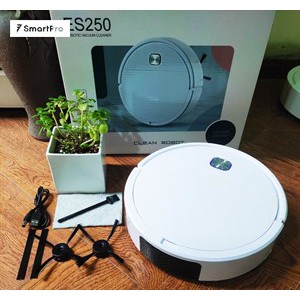 ES250 Robot Hút Bụi Thông Minh 🏠[Lau Là Sạch]🏠 Máy Lau Nhà Tích Hợp Cảm Ứng Chạm - Hút Ẩm - Siêu Mạnh Mẽ - Tự Động Sạc