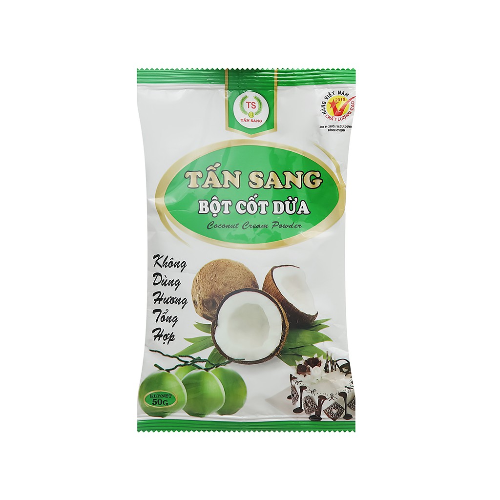 Bột cốt dừa Tấn Sang gói 50g