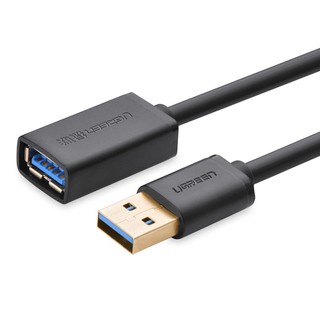 Dây nối dài USB 3.0 mạ vàng dài 1M UGREEN US115 10368 (đen) - Hàng chính hãng
