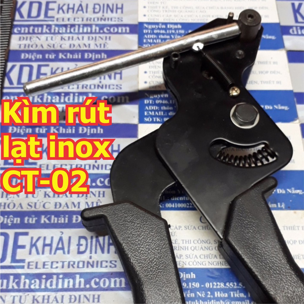 Kìm, kèm siết rút dây rút, lạt inox các cỡ 0.3 ~ 1.2cm CT-02 kde6100