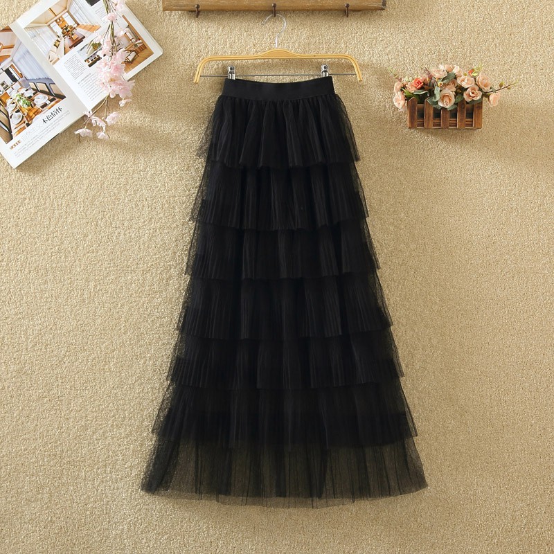 Chân váy ren tầng dài, chân váy công chúa (7 tầng) 151119 (Ảnh chụp thật) (Hàng oder chuẩn hình 100%) | BigBuy360 - bigbuy360.vn