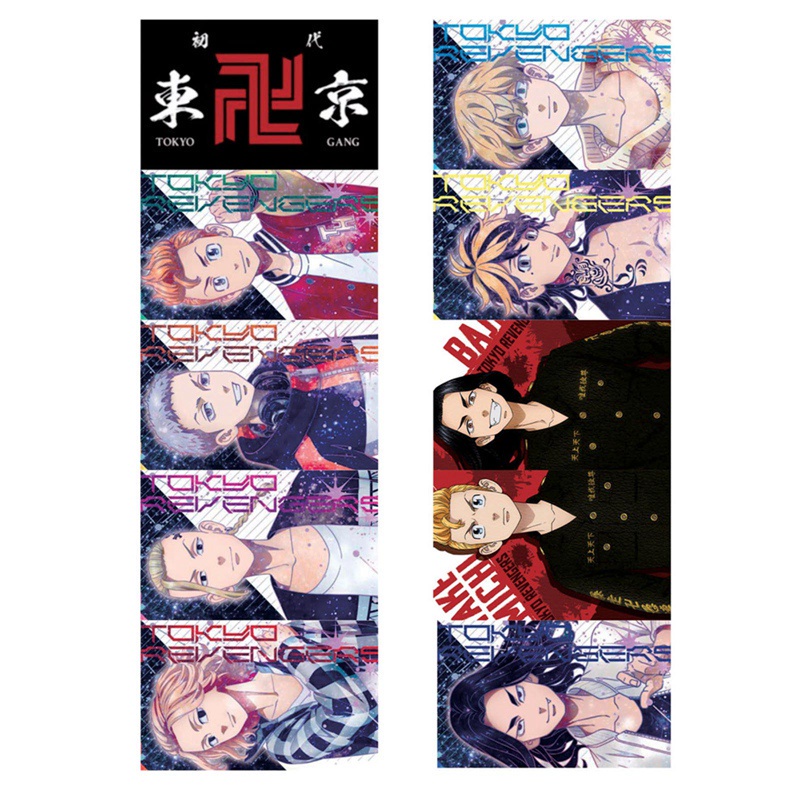 Tmdbyx Bộ 10 Thẻ Dán Hình Anime Tokyo Revengers