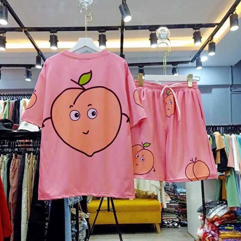 ❤️ LOẠI TỐT THUN COTTON KHÔNG PHAI ❤️ BỘ ĐỒ NGỦ TRÁI BƠ - SÉT QUẦN ÁO CẶP NHÓM MẶC NHÀ QUẢ ĐÀO NAM NỮ KIỂU ĐÙI THỂ THAO
