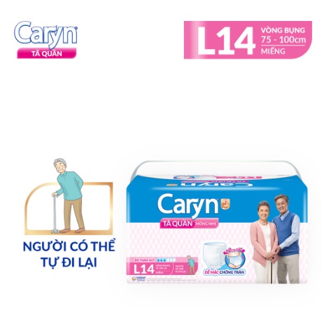 Tách lẻ Tã quần người lớn Caryn bỉm quần  Mỏng Nhẹ Chống Tràn