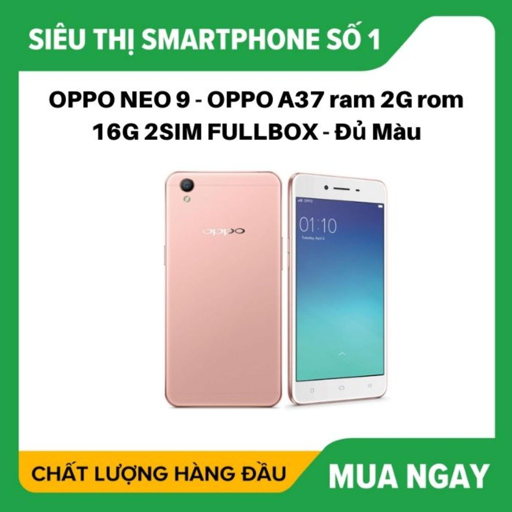 [Mã 2611DIENTU500K hoàn 7% đơn 300K] điện thoại Oppo F3 (A37 neo9) 2sim ram 2G/16G Chính hãng mới | BigBuy360 - bigbuy360.vn