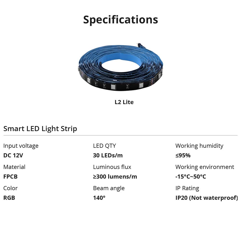 Sonoff Dây Đèn LED L2 Lite Điều Khiển Từ Xa WIFI RGB 5050
