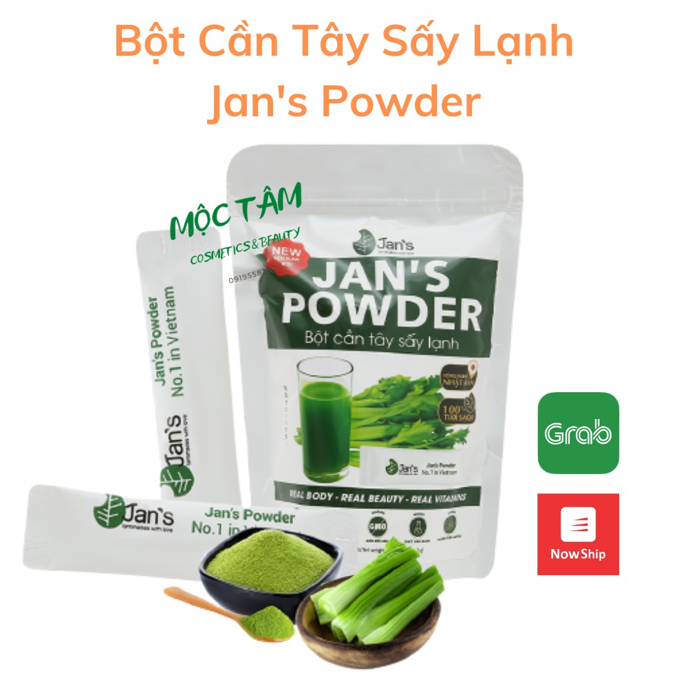 Bột Cần Tây Sấy Lạnh Giảm Cân Jan's Detox Thanh Lọc Cơ Thể Cung Cấp Chất Xơ 100% Cần Tây Nguyên Chất 20 Gói Nhỏ Dễ Dùng | BigBuy360 - bigbuy360.vn