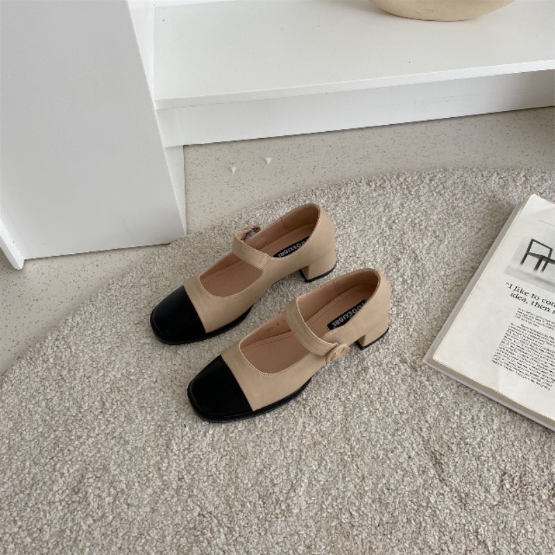 Giày Mary jane hàn quai ngang khóa tròn