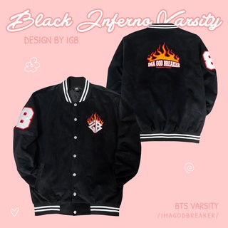 Áo Khoác Lửa Đen iMA God Breaker (iGB Black Inferno Varsity)