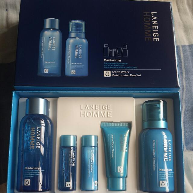 [SIÊU GIẢM GIÁ] Bộ dưỡng da cho nam Laneige Homme Active Water Duo Set