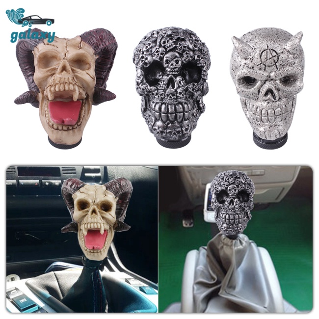 Galaxy Tay Nắm Cần Số Xe Hơi Hình Đầu Lâu Thông Dụng