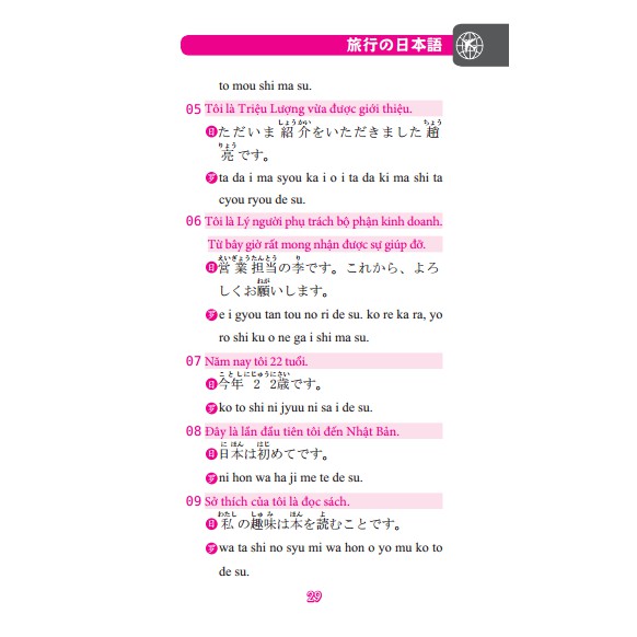 Sách - Tiếng Nhật dành cho người đi du lịch