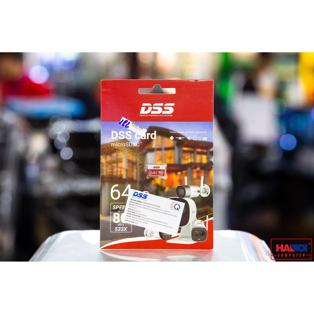 Thẻ nhớ 64GB Micro SD DSS - Chuyên dụng cho Camera Wifi
