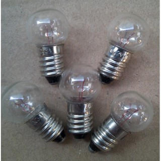 Bóng đèn sợi đốt E10 đuôi xoáy 10mm 6.2V 0.5A