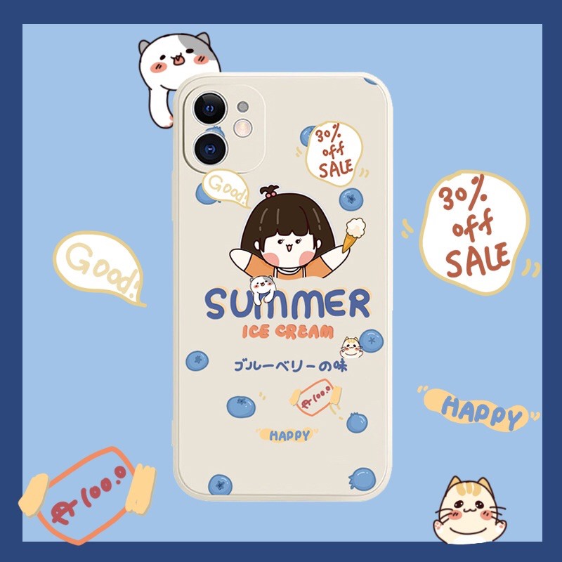 Ốp lưng iphone silicon Cô gái SUMMER N5