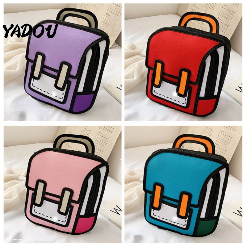 Ba lô hoạt hình 3D hologram thời trang trẻ em và nữ sinh tiểu học