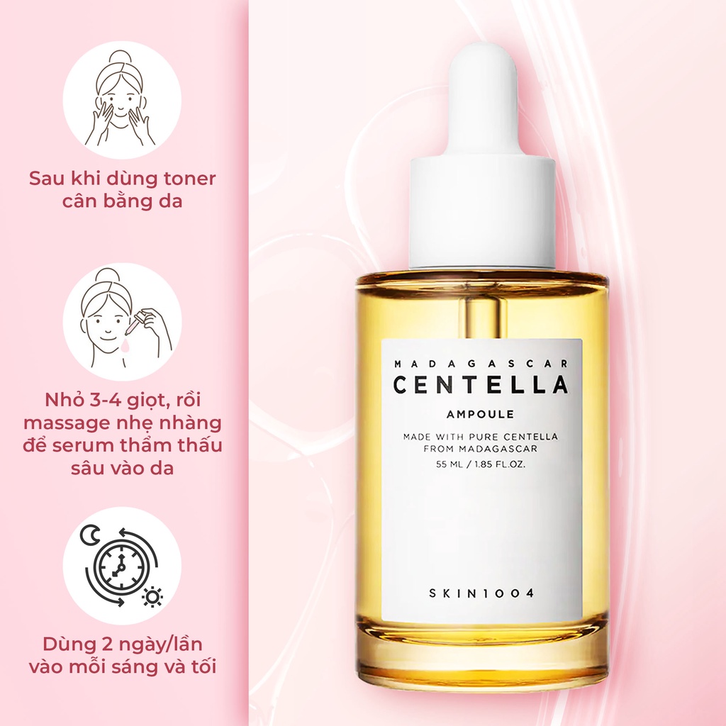 Serum Centella Rau Má 55ml, Tinh chất rau má Skin1004 Madagascar  phục hồi da
