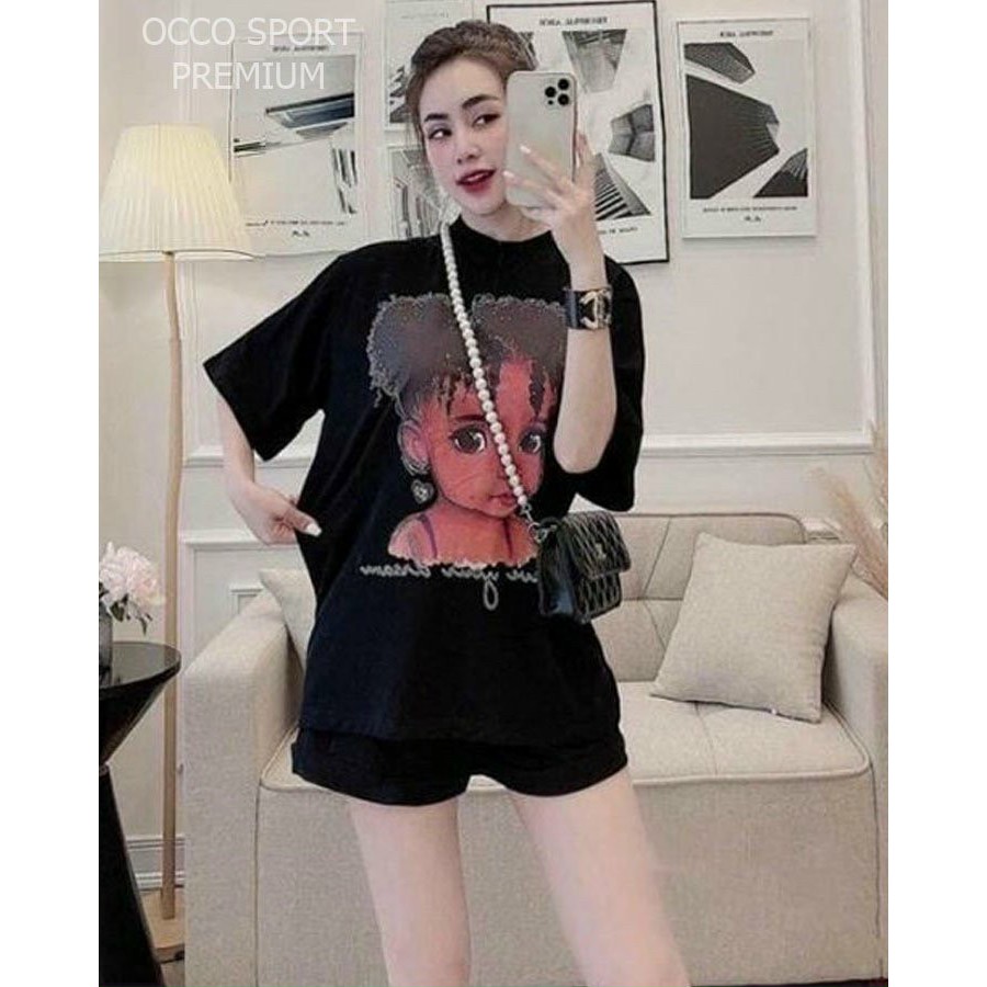 Bộ đồ thể thao cô bé da màu TT508_SIÊU MÁT MỊN_100% cotton