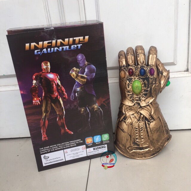 Găng tay vô cực - Găng tay Thanos dùng pin có âm thanh, ánh sáng