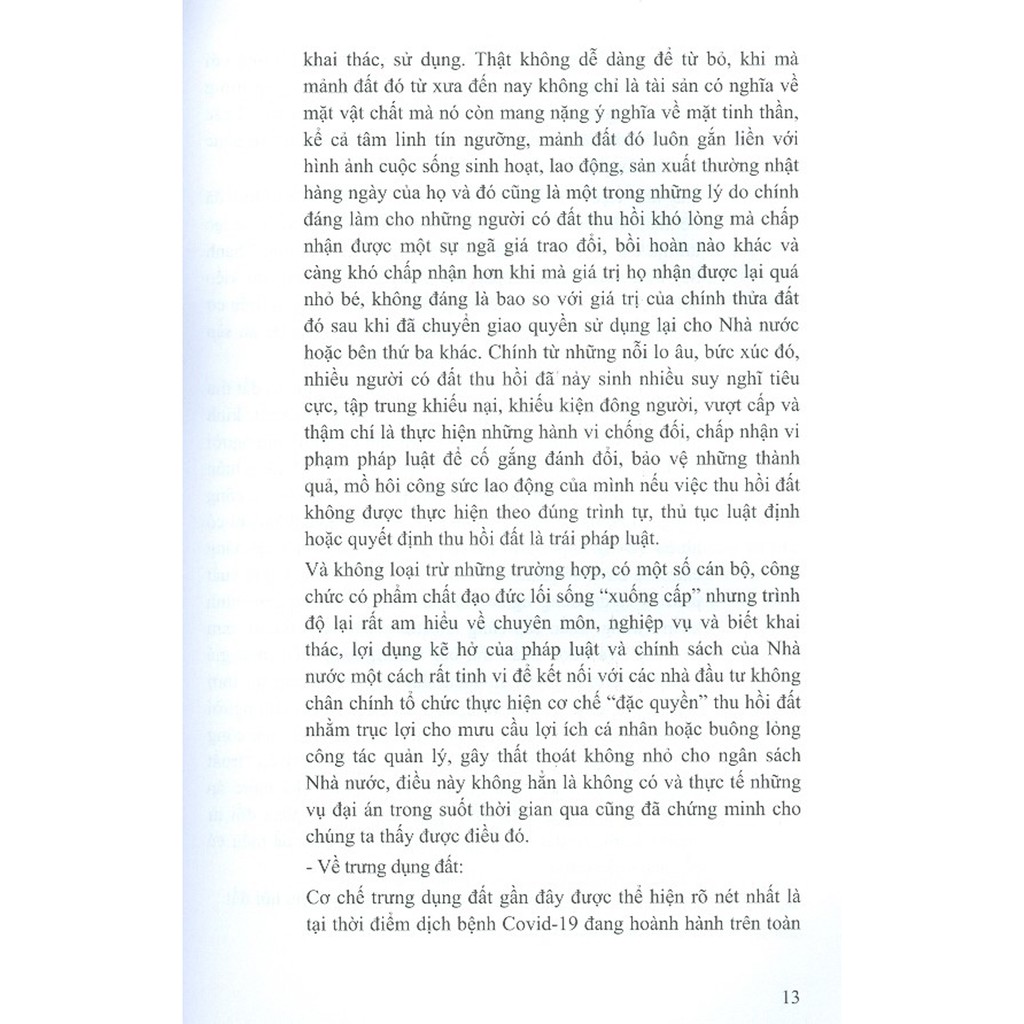 Sách - Quy Trình Pháp Lý Thu Hồi Đất, Trưng Dụng Đất, Bồi Thường, Hỗ Trợ, Tái Định Cư Và Giải Quyết Khiếu Nại, Tố Cáo..)