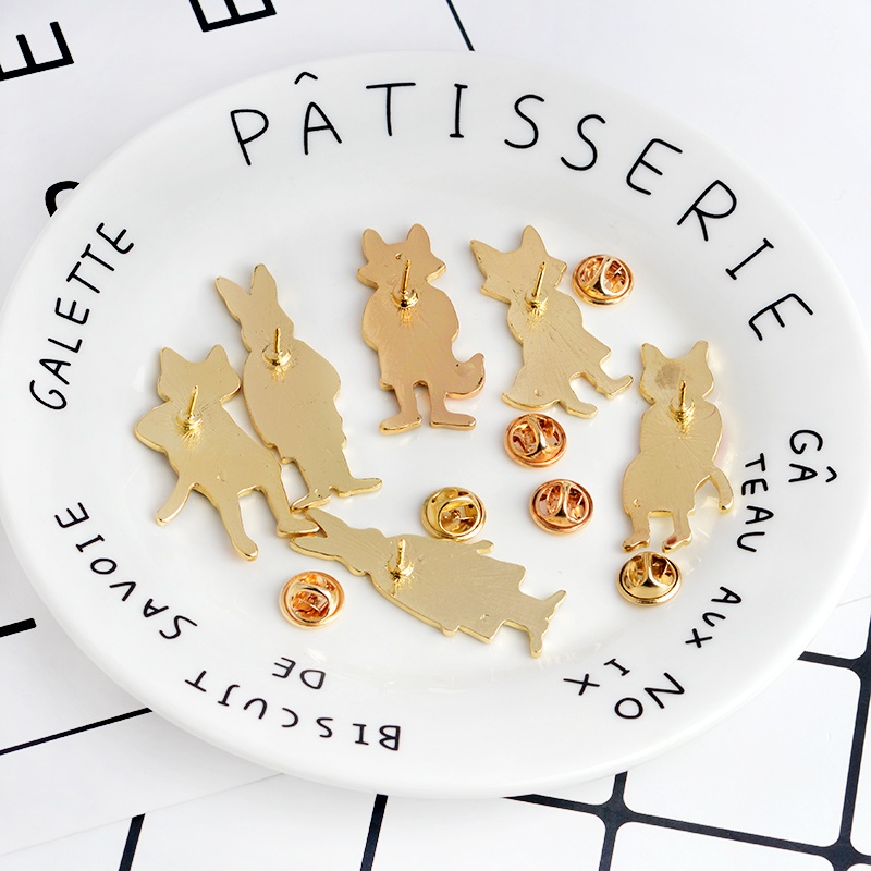 Ghim Cài Áo Hình Cáo Hoạt Hình Vui Nhộn Cho Bạn Bè